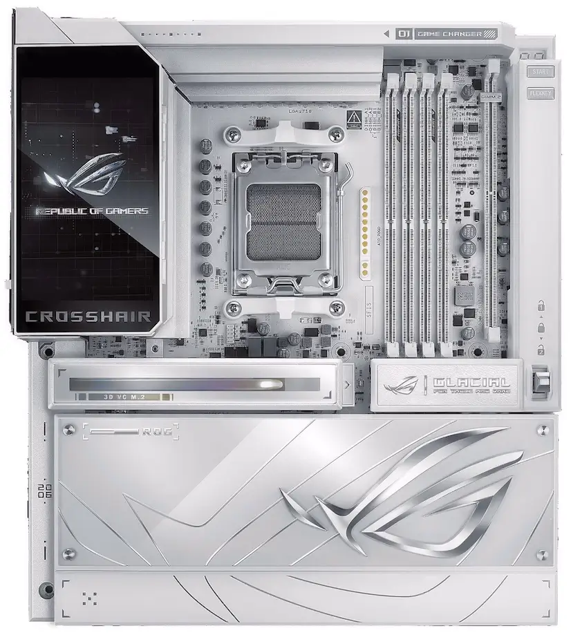 Galapagar PC - Montaje Placa Base ASUS ROG CROSSHAIR X870E GLACIAL Galapagar